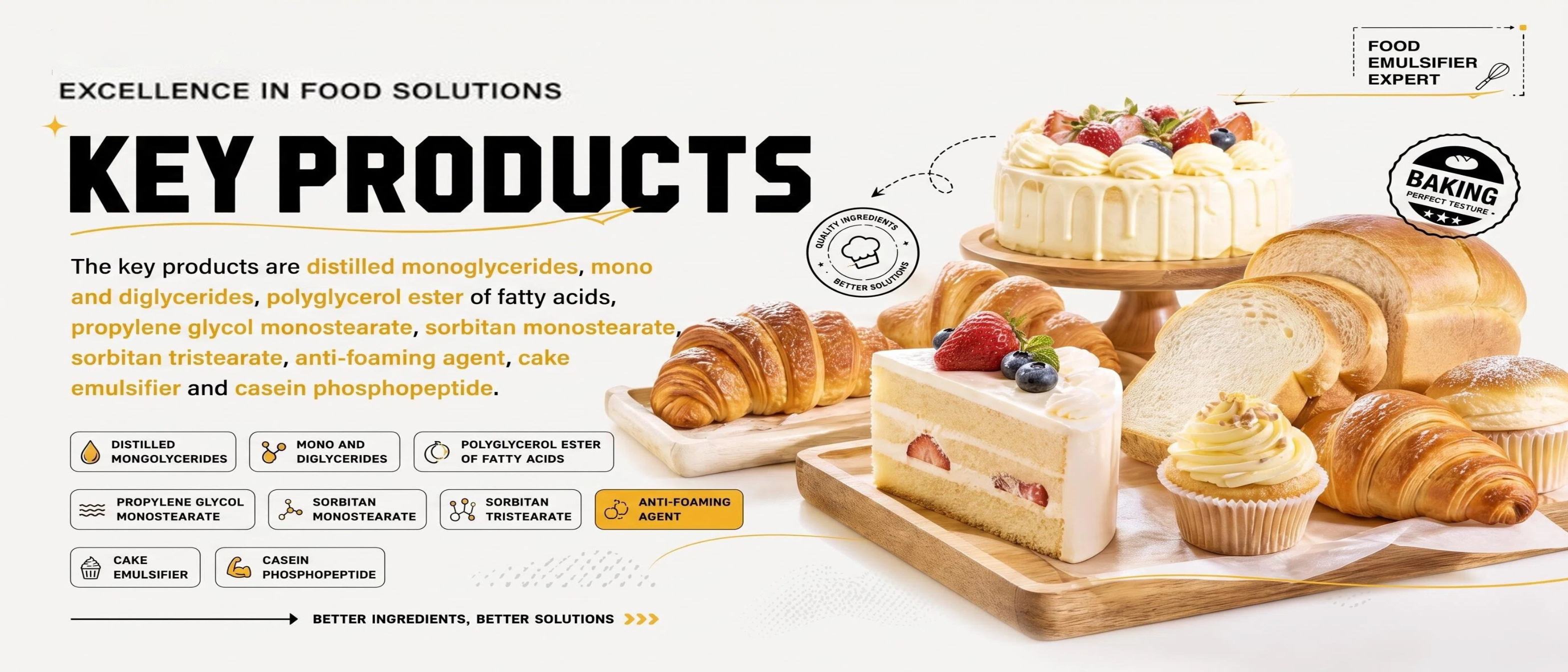 Kalite Food Grade emülsiyonlaştırıcı fabrika